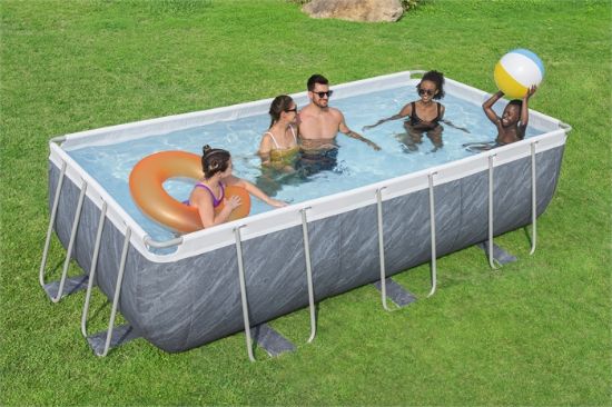 Picture of Power Steel® /4.04m x 2.01m x 1.00m Rectangular Pool Set