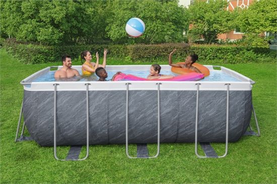 Picture of Power Steel® /4.12m x 2.01m x 1.22m Rectangular Pool Set