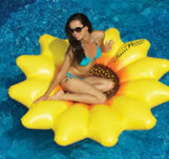 Picture of Swimline Giant Inflatable 72" Sunflower Island Swimming Pool Raft Float 90543