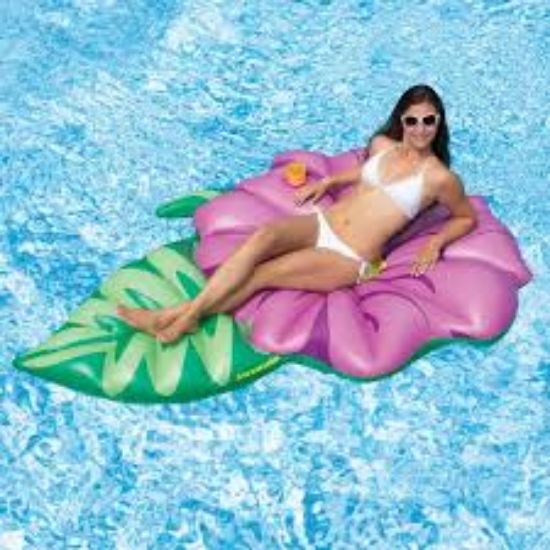 Picture of Swimline Inflatable Hibiscus Flower Pool Float Purple, 70"