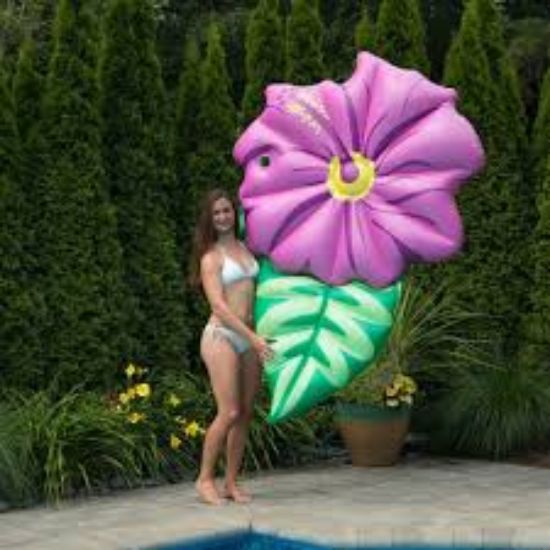 Picture of Swimline Inflatable Hibiscus Flower Pool Float Purple, 70"