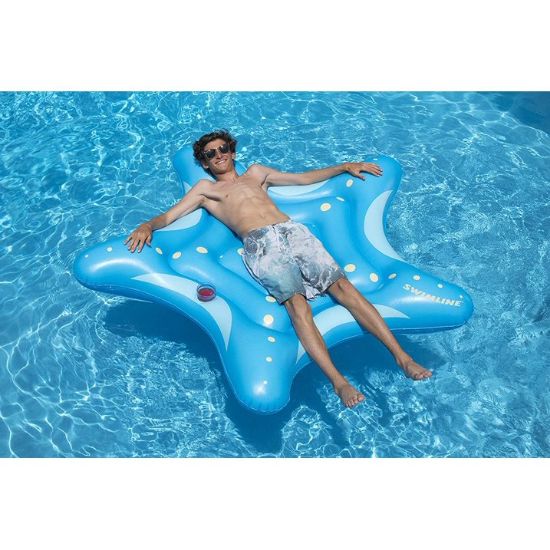 Picture of Swimline Starfish Island Pool Float One Size Blue