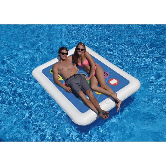 Picture of Swimline Smart Tablet Double Float Inflatable Swimming Pool Toy Raft | 90637