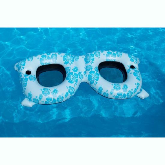 Picture of Swimline Inflatable Sunglasses Ride On Raft for Swimming Pool, Blue