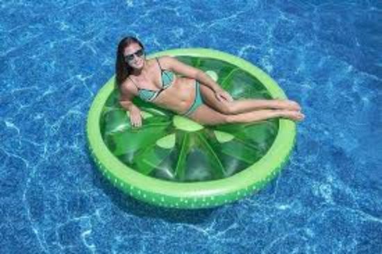 Picture of Swimline 60-Inch Inflatable Heavy-Duty Swimming Pool Lime Slice Float | 9054