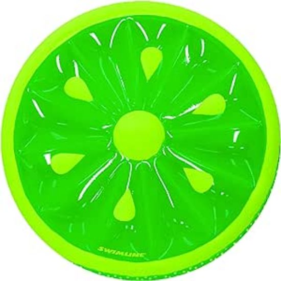 Picture of Swimline 60-Inch Inflatable Heavy-Duty Swimming Pool Lime Slice Float | 9054