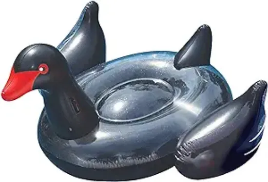 Picture of Swimline 90628 - Giant Black Swan Inflatable Pool Float, Large