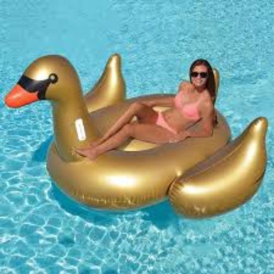 Picture of SWIMLINE Original 90701 - Golden Goose Inflatable Pool Float 