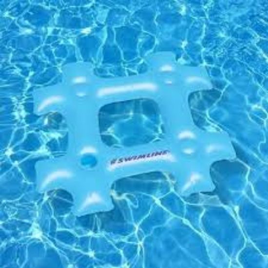 Picture of Swimline 90632 Blue Vinyl Inflatable Hashtag Pool Float