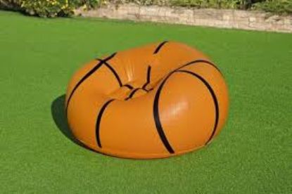 Picture of Bestway Beanless Basketball Inflatable Chair 75103 Orange 45x44x15inch