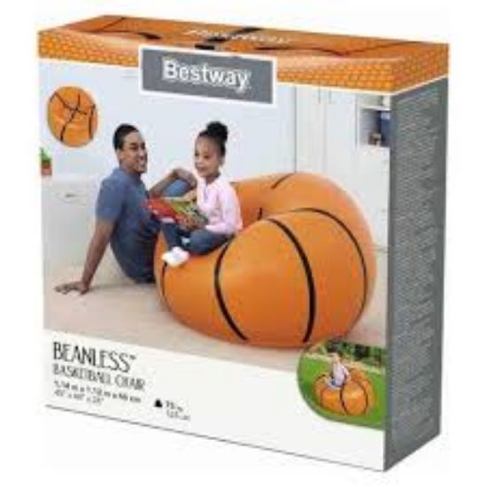 Picture of Bestway Beanless Basketball Inflatable Chair 75103 Orange 45x44x15inch