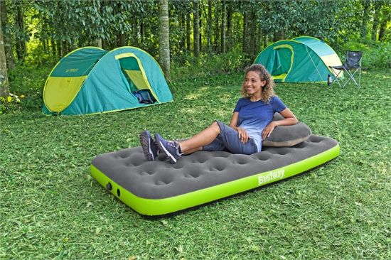 Picture of Bestway Roll & Relax Air Mattress Twin with Bag Pump 1.88 m x 99 cm x 22 cm  67619