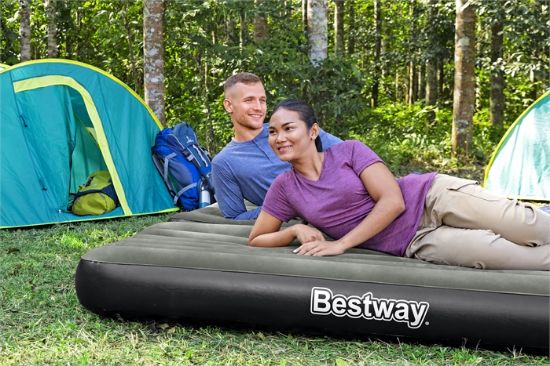 Picture of Bestway® 74" x 39" x 10"/1.88m x 99cm x 25cm Tritech Connect and Rest 3-in-1 Air Mattress Twin/King ( 2 Mattresses)