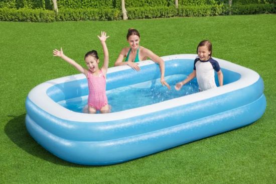 Picture of Bestway® Blue Rectangular Inflatable Family Pool 2.62 m