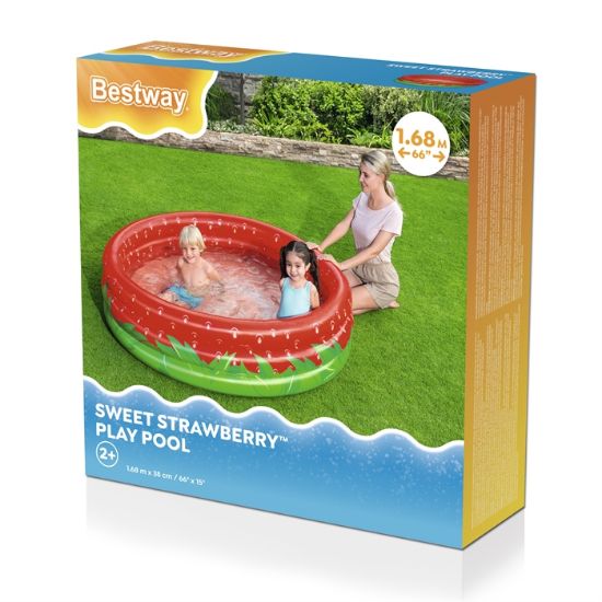 Picture of Bestway® Sweet Strawberry™ Kids Inflatable Play Pool 1.68 m x 38 cm