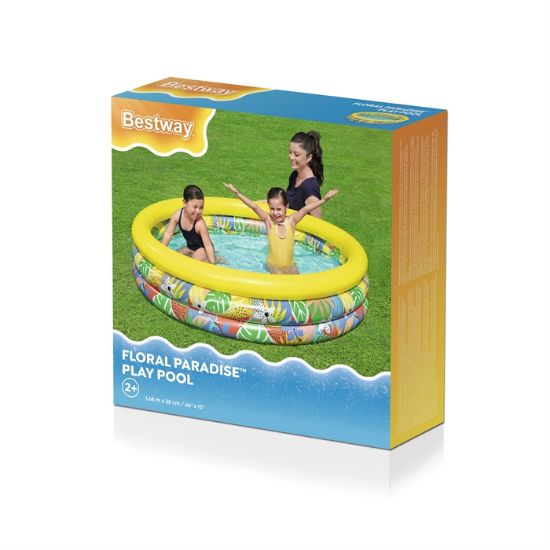 Picture of Bestway® Floral Paradise™ Kids Inflatable Play Pool 1.68 m x 38 cm