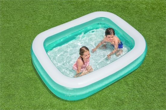 Picture of Bestway® Teal Rectangular Inflatable Family Pool 6'7"