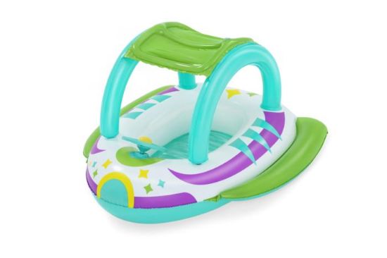 Picture of Bestway® Space Splash™ Inflatable Baby Boat Float with Sunshade 98 cm x 95 cm