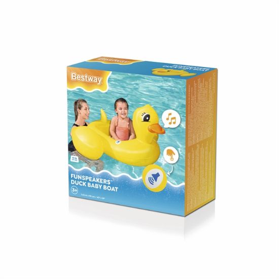 Picture of Bestway® Funspeakers™ Duck Inflatable Baby Boat Float