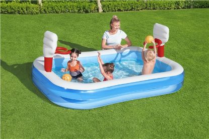 Picture of Bestway® 8'3" x 66" x 40"/2.51m x 1.68m x 1.02m Basketball Play Pool