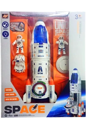Hepta Collection  Space Rocket and Astronauts Series Toy Set