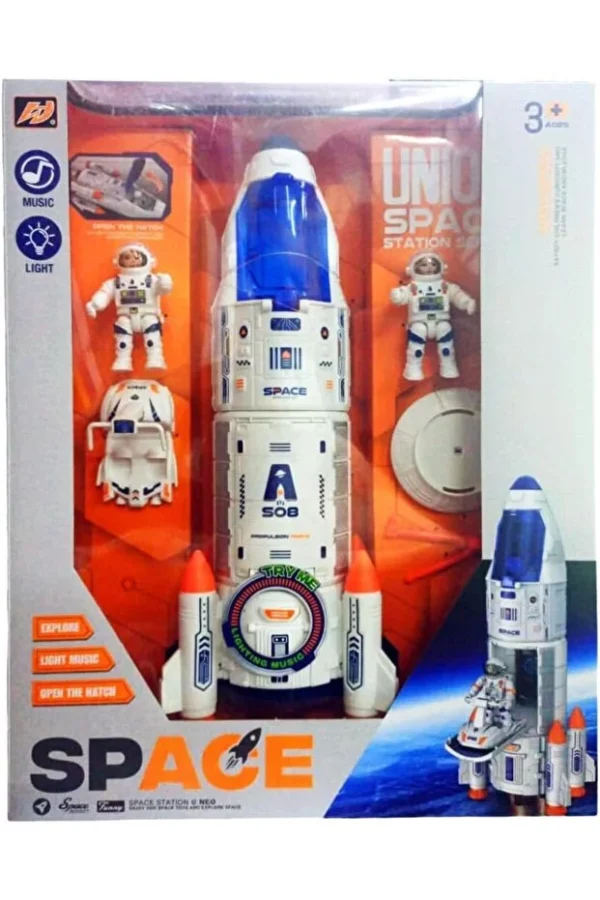 Hepta Collection  Space Rocket and Astronauts Series Toy Set