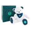 3700335254518_01 D&C - Plush Bear - Premium white with Bandana - 37cm - Paris Olympics 2024