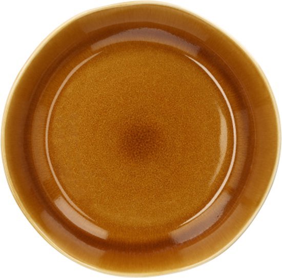Blokker deep plate Nordland Ø22cm golden yellow