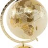 World Globe Globe 20 cm with Gold/Black Metal Base - Decoration and Gift