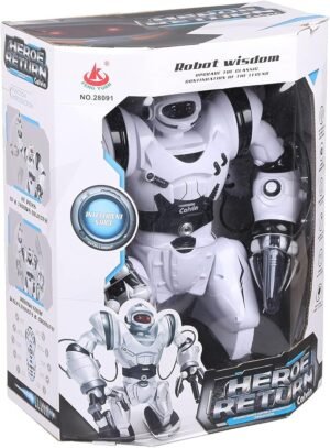 71BisfqOdRS._AC_SX679_ 28091 Hero Return Calvin RoBOt with Remote Control, White & Black