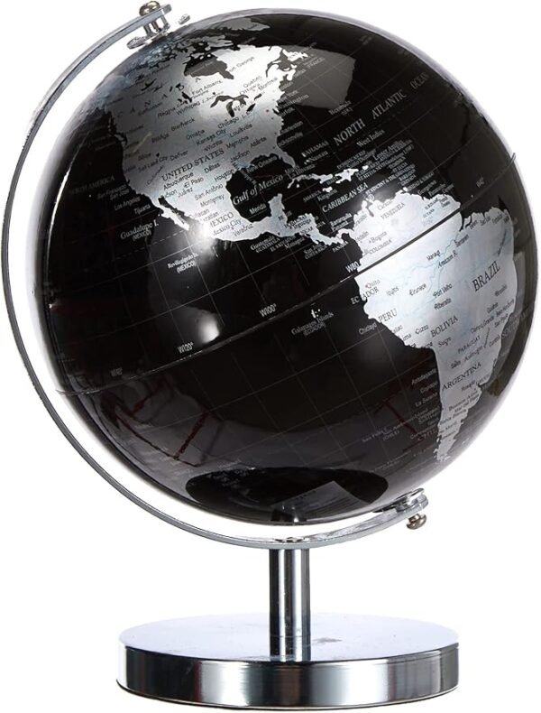 World Globe Globe 20 cm with Gold/Black Metal Base - Decoration and Gift