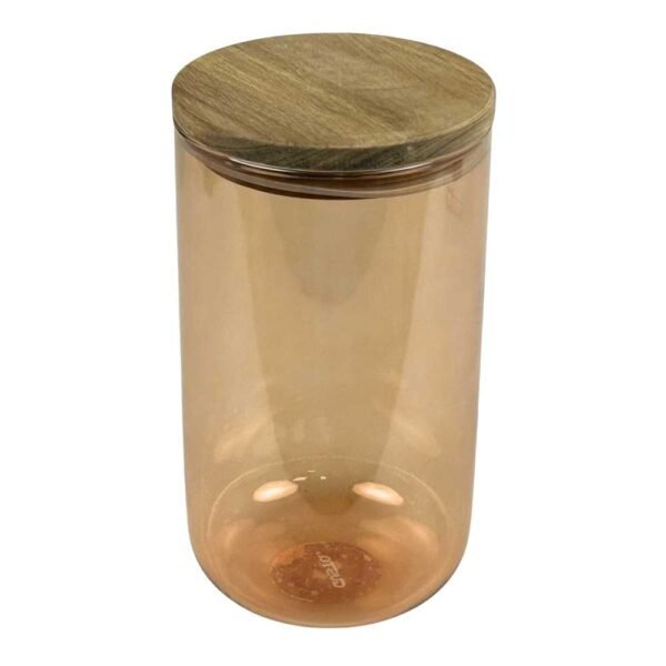 Gusta - Glass storage jar - 1000ml - orange - transparent