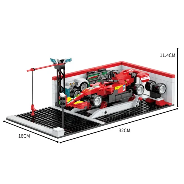 COGO 3462 ABS Plastic Speed Racing Building Brick Block Educational Toys for Children Gift