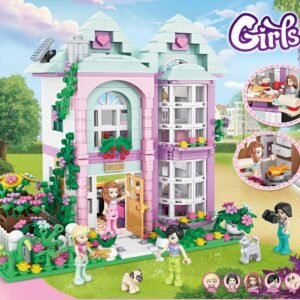 Summer Flower House Courtyard Building Blocks