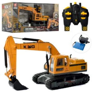 excavatorremotemetal 8 Channel Full Function 2.4G Wireless RC Excavator Toy Metal Bulldozer