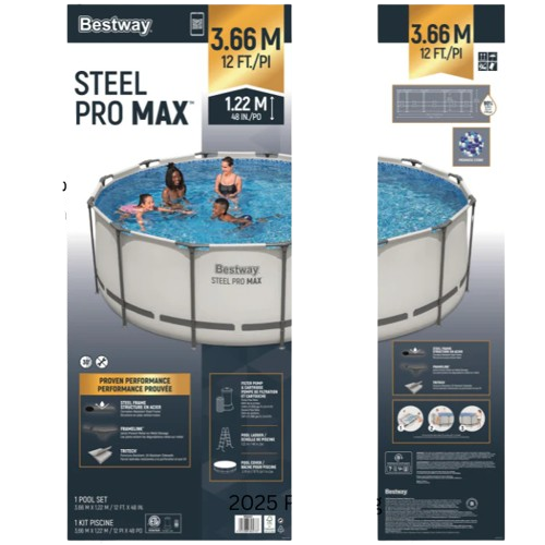 Bestway Steel Pro MAX Round Frame Pool Set 3.66m x 1.00m