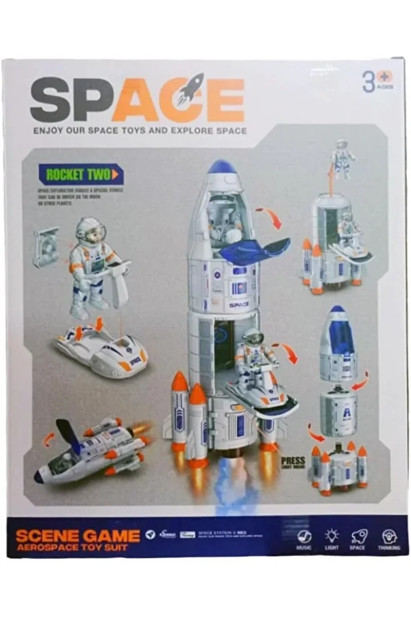 Hepta Collection  Space Rocket and Astronauts Series Toy Set